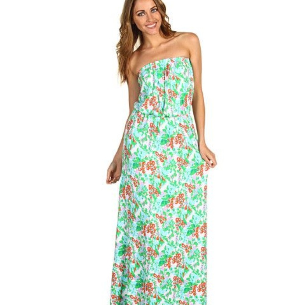 Lilly Pulitzer Strapless Marlisa Maxi Dress
